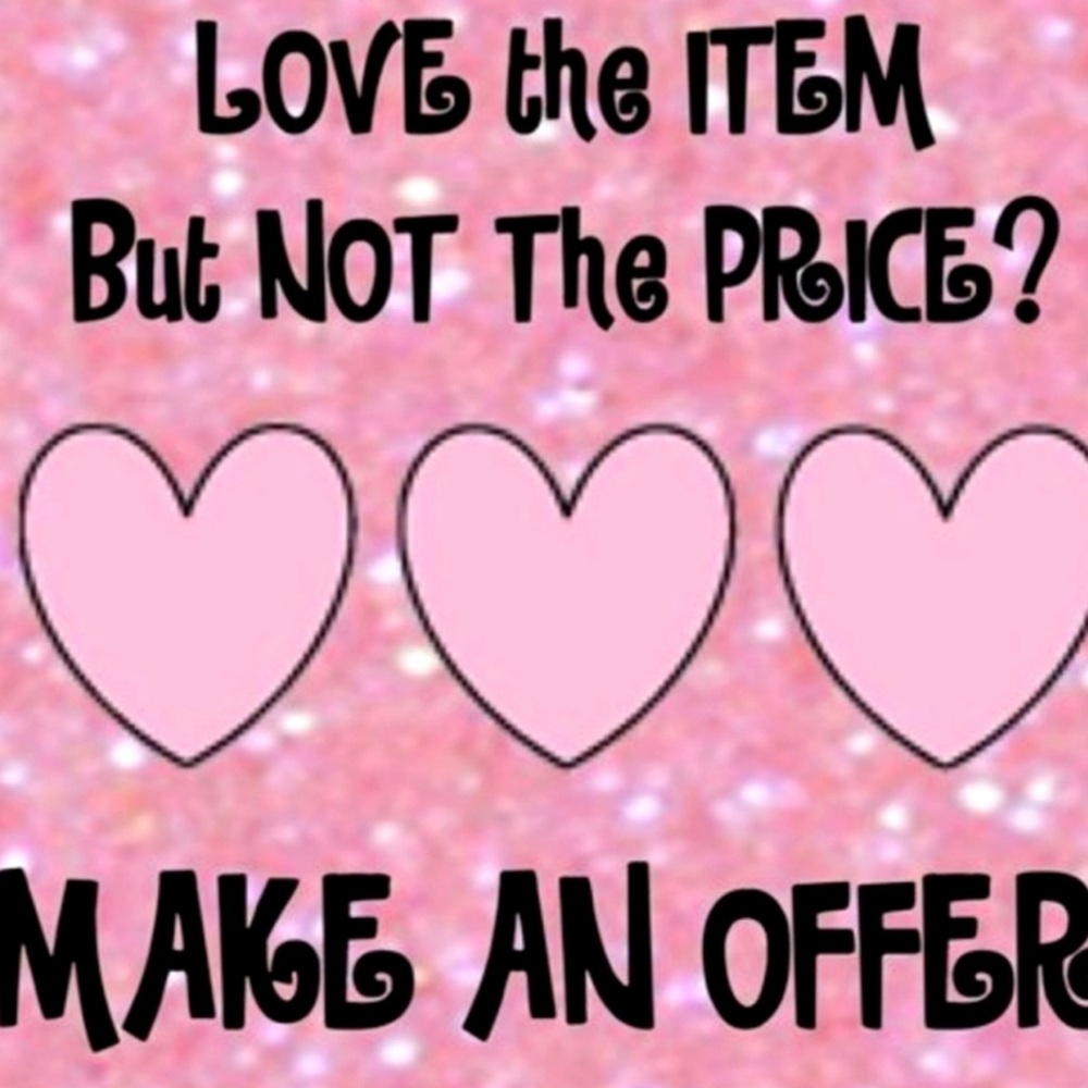 Make on offer on anything in my closet today! All will be accepted or countered!